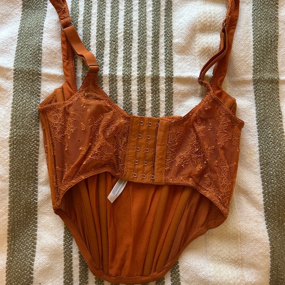Urban Outfitters Orange Corset Top - Picture 2 of 2